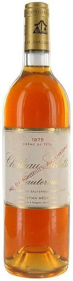 Вино Chateau Gilette  Sauternes AOC/Шато Жилет   Сотерн Крем де Тет  1975 750 мл