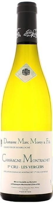 Вино  Domaine Marc Morey & Fils  Chassagne-Montrachet  Premier Cru Les Vergers  AOC  Домен Марк Морэ э Фис  Шассань-Монраше  Премье Крю Ле Верже 2020  750 мл