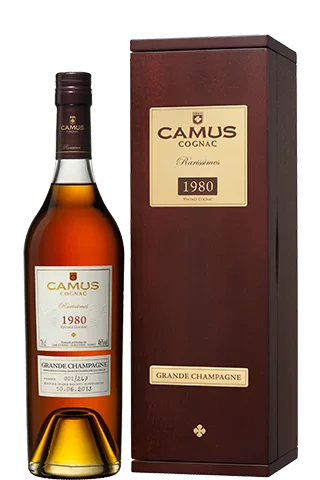 КоньЯк Camus Vintage 1980 Камю Винтаж в деревянной подарочной упаковке 1980  700 мл