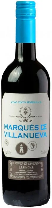 Вино Marques de Villanueva Tinto Semidulce Carinena DO Маркиз де Виллануева Красное полусладкое 750 мл