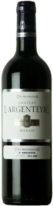 Вино   Château l'Argenteyre Vieilles Vignes Cru Bourgeois Шато л'Аржантер Вьей Винь Крю Буржуа 2012 2011 0.75