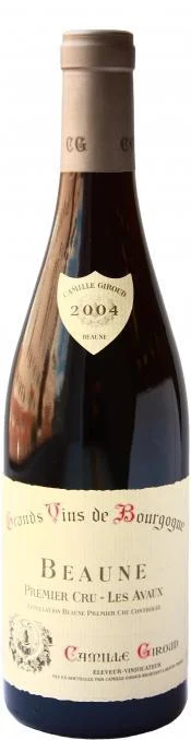Вино Camille Giroud  Beaune Premier Cru Les Avaux AOC  Камиль Жиру  Бон Премье Крю Лез Аво 2004  750 мл