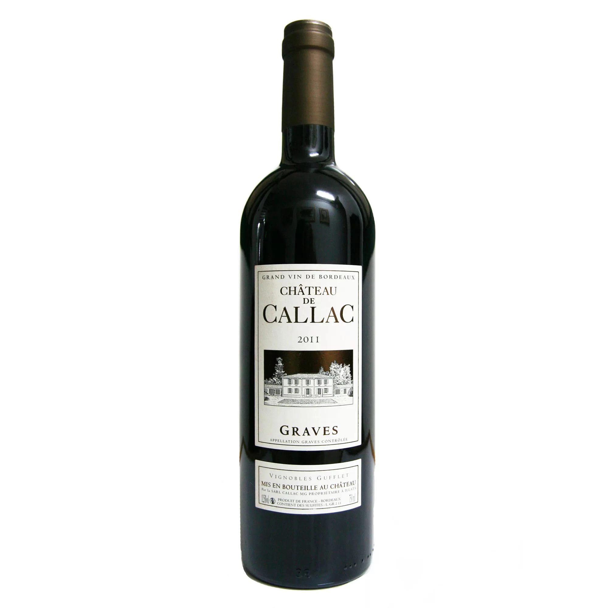 Вино Chateau de Callac  Graves AOC red   2015 750 мл