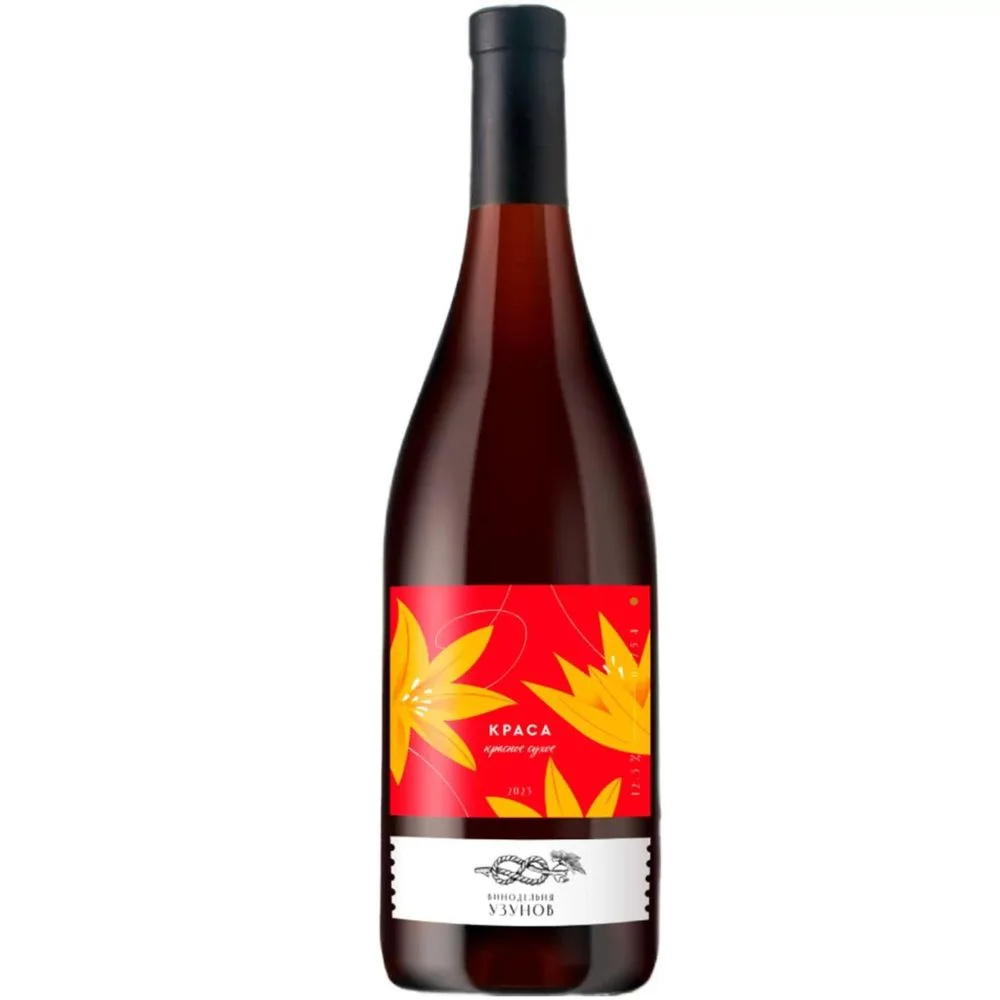 Вино Винодельня Узунов Краса  красное сухое  2024  750 мл