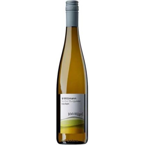 Вино Rheinhessen Wittmann 100 Hugel Weisser Burgunder trocken DQ Рейнхессен Виттманн 100 Хюгель Вайсер Бургундер трокен DQ 2018  750 мл