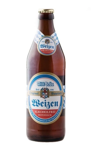 Пиво Will Brau Weizen Alkoholfrei Вилл Брау Вайзен Безалкогольное 500 мл