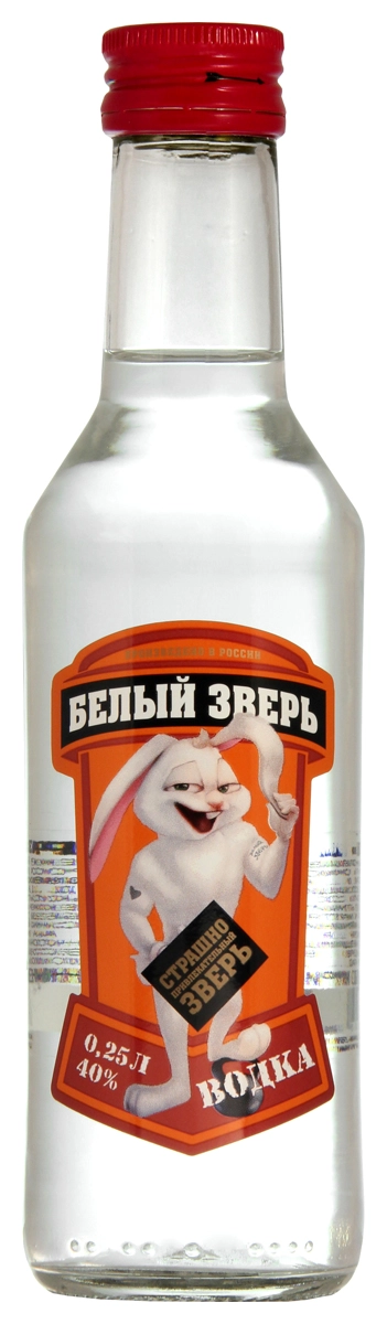 Водка Белый зверь цилиндр 250 мл