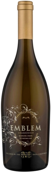 Вино Michael Mondavi  Emblem Chardonnay Rodgers Creek Майкл Мондави  Эмблем Шардоне, 2019, 750 мл  14,5%