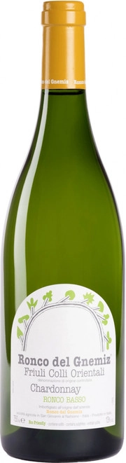 Вино Ronco Del Gnemiz  Ronco Basso  Chardonnay  Friuli Colli Orientali DOC  Ронко дель Гнемиц  Ронко Бассо Шардоне 2020 750 мл