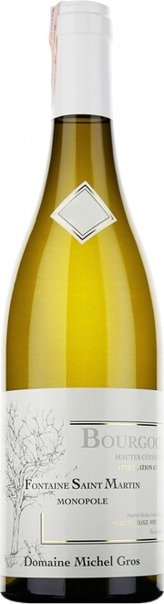 Вино Domaine Michel Gros  Bourgogne Hautes Cotes de Nuits Fontaine Saint Martin Blanc  2018  750 мл