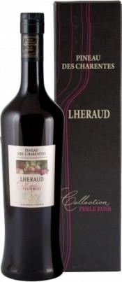 Вино Lheraud Pineau des Charentes Collection Perle Rose Леро Пино Шарант Коллекшн Перл Розе в подарочной коробке 750 мл