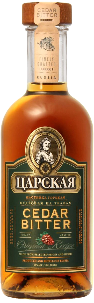 Настойка горькая  Биттер Царская Кедровая на травах  500 мл