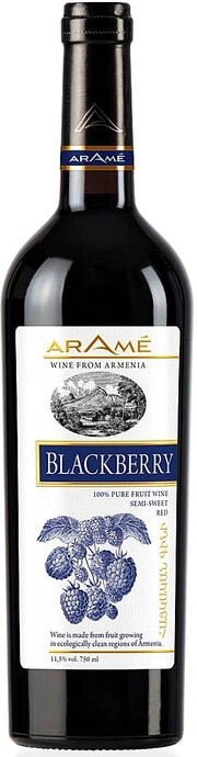 Вино  Arame Blackberry  Арамэ  Ежевичное плодовое   полусладкое  750   мл