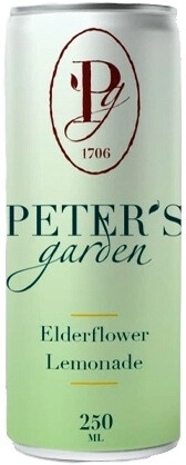 Вода  Peter's Garden Elderflower Lemonade in can Петер'с Гарден Лимонад Бузина в жестяной банке 250 мл