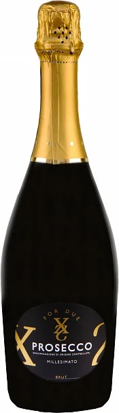Игристое вино Vedova For Due Prosecco DOC Millesimato Brut  2024  750 мл