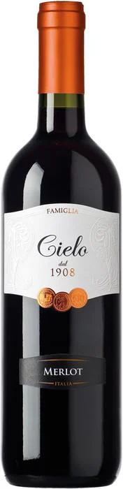 Вино Cielo e Terra Merlot IGT Чело э Терра Мерло 2016 187 мл