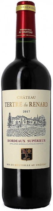 Вино  Chateau Tertre du Renard Bordeaux Superieur AOC Vignobles Bonhur  Шато Тертр Дю Ренар Бордо Суперьёр AOC  Винобль Бонур красное 2017 750 мл