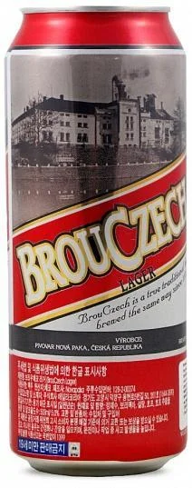 Пиво Nova Paka BrouCzech Lager Нова Пака Броуцзех светлый лежак  500 мл