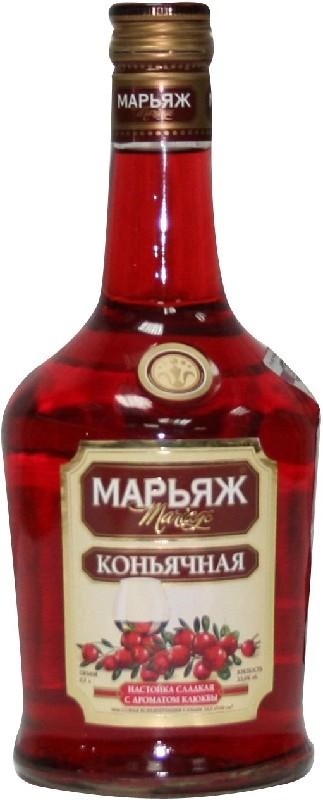 Настойка Марьяж Коньячная с Ароматом Рябины сладкая 500 мл