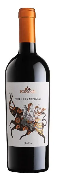 Вино Primitivo di Manduria DOP Borgodei 2024 750 мл 