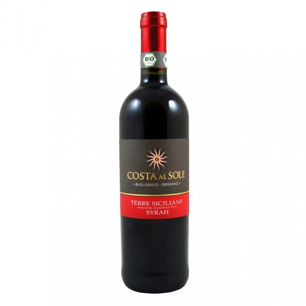Вино  Costa al Sole  Syrah Sicilia IGT  Коста аль Соле Сира Сицилия  2018 750 мл