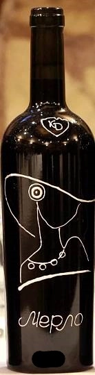 Вино Константина Дзитоева  Мерло 2013 750 мл