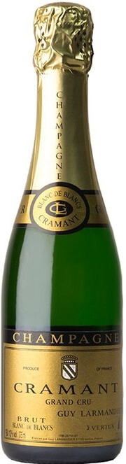 Шампанское Champagne Guy Larmandier Cramant Grand Cru Brut Blanc de Blancs  2017 375 мл 12%