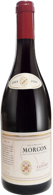Вино  Вино Jean Lefort  Cru du Beaujolais Morgon 2021 750 мл  12.5 %