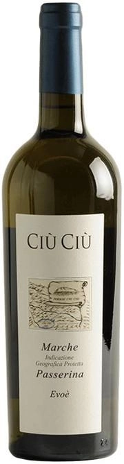 Вино Ciu Ciu Evoe Passerina Marche IGP Чу Чу Эвое Пассерина 2018 750 мл