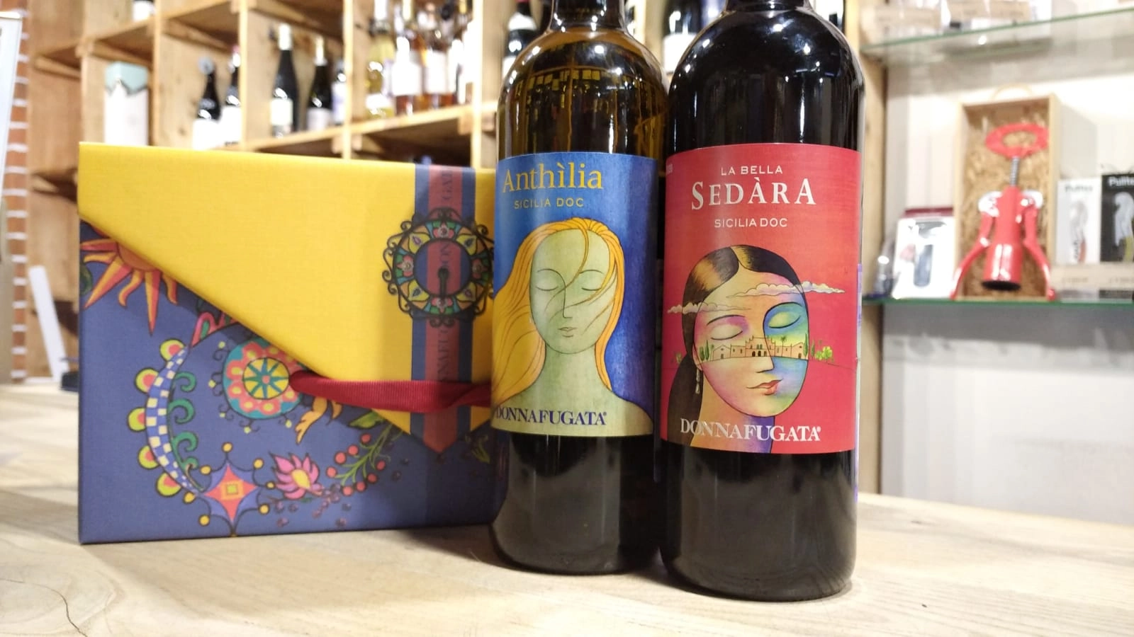 Подарочный набор Donnafugata Anthilia and Donnafugata Sedara gift box 2021 750 мл