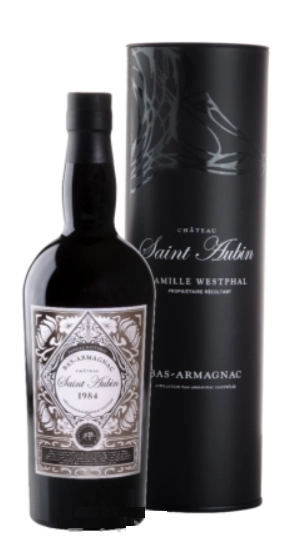 Арманьяк  Armagnac Saint-Aubin Age 1984, в подарочной упаковке 700 мл
