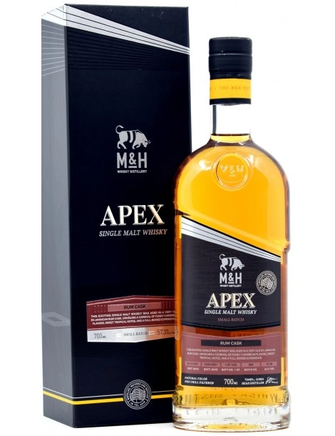 Виски M & H Apex Rum Cask  gift box  700 мл 57,1%