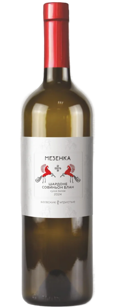 Вино  Азовские Игристые   Мезенка  Шардоне Совиньон блан  2024  750 мл  13,5%
