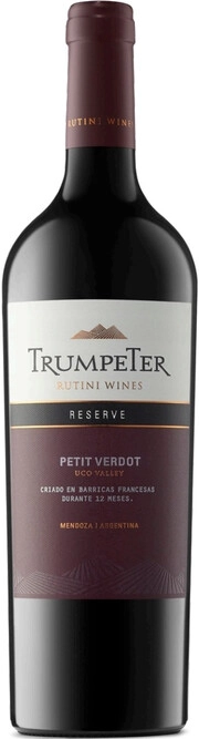 Вино Rutini Wines  Petit Verdot Reserve Mendoza Trumpeter Рутини Вайнз Пти Вердо Резерв Мендоза Трумпетер 2021  750 мл
