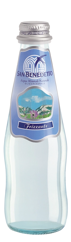 Вода San Benedetto Sparkling Glass Сан Бенедетто газированная в стеклянной бутылке 250 мл