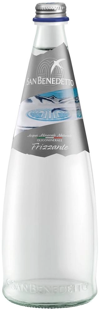 Вода San Benedetto Sparkling Glass Сан Бенедетто газированная в стеклянной бутылке 750 мл