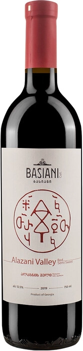Вино Basiani  Alazani Valley Red   2019  750 мл