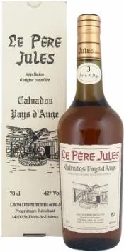 Кальвадос Le Père Jules 3 Ans d'Âge gift box Ле Пэр Жюль 3 года в подарочной упаковке 700 мл