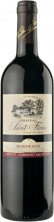Вино Chateau Saint-Florin  Rouge Bordeaux AOC   Шато Сен-Флорен красное  2016 750 мл