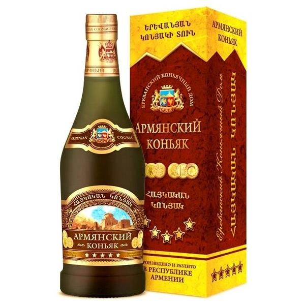 Коньяк Самкон Армянский Коньяк 5 Звезд в п/у  500 мл