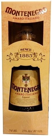 Ликер Amaro Montenegro Амаро Монтенегро 23% в подарочной коробке со стаканом 700 мл