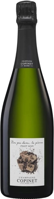 Игристое вино  Marie Copinet  Nos pas dans... la pierre Brut Nature Champagne AOC 2019 750 мл 12%