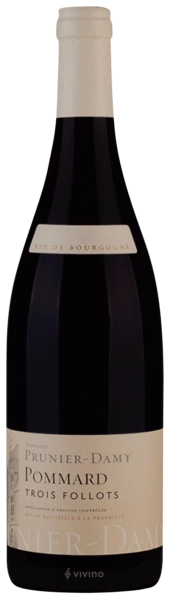 Вино   Domaine Prunier Damy Pommard 'Trois Follots' 2020  750 мл 13%