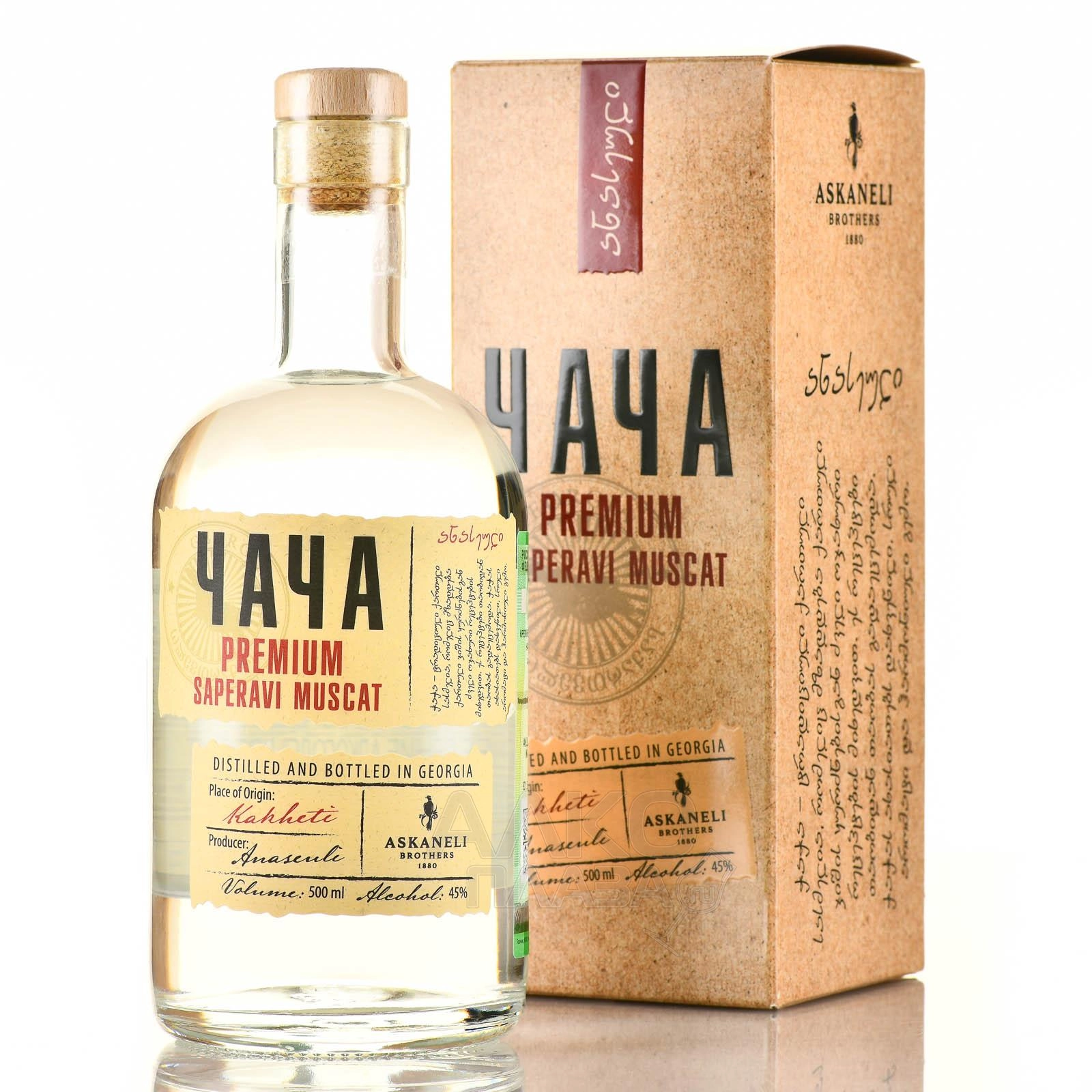 Чача Chacha Askaneli Premium Saperavi Muscat   gift box 700 мл 45%