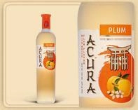 Винный напиток  Acura white with Plum Flavour sweet Акура Белая со вкусом сливы сладкий 750 мл