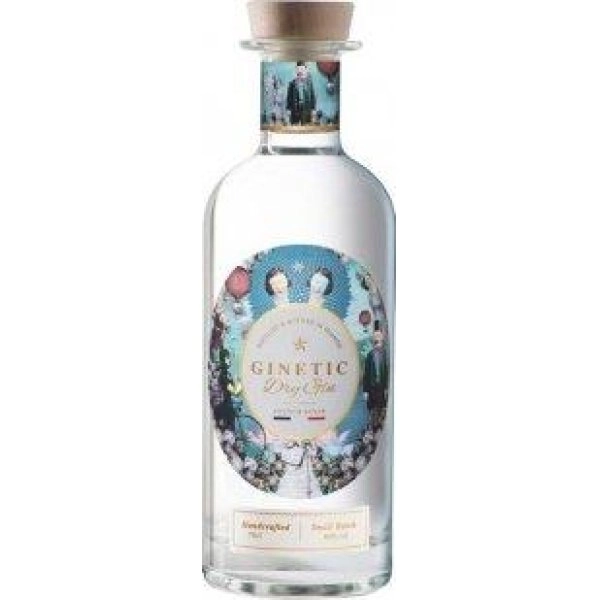 Джин Ginetic Dry Gin  gift box 700 мл