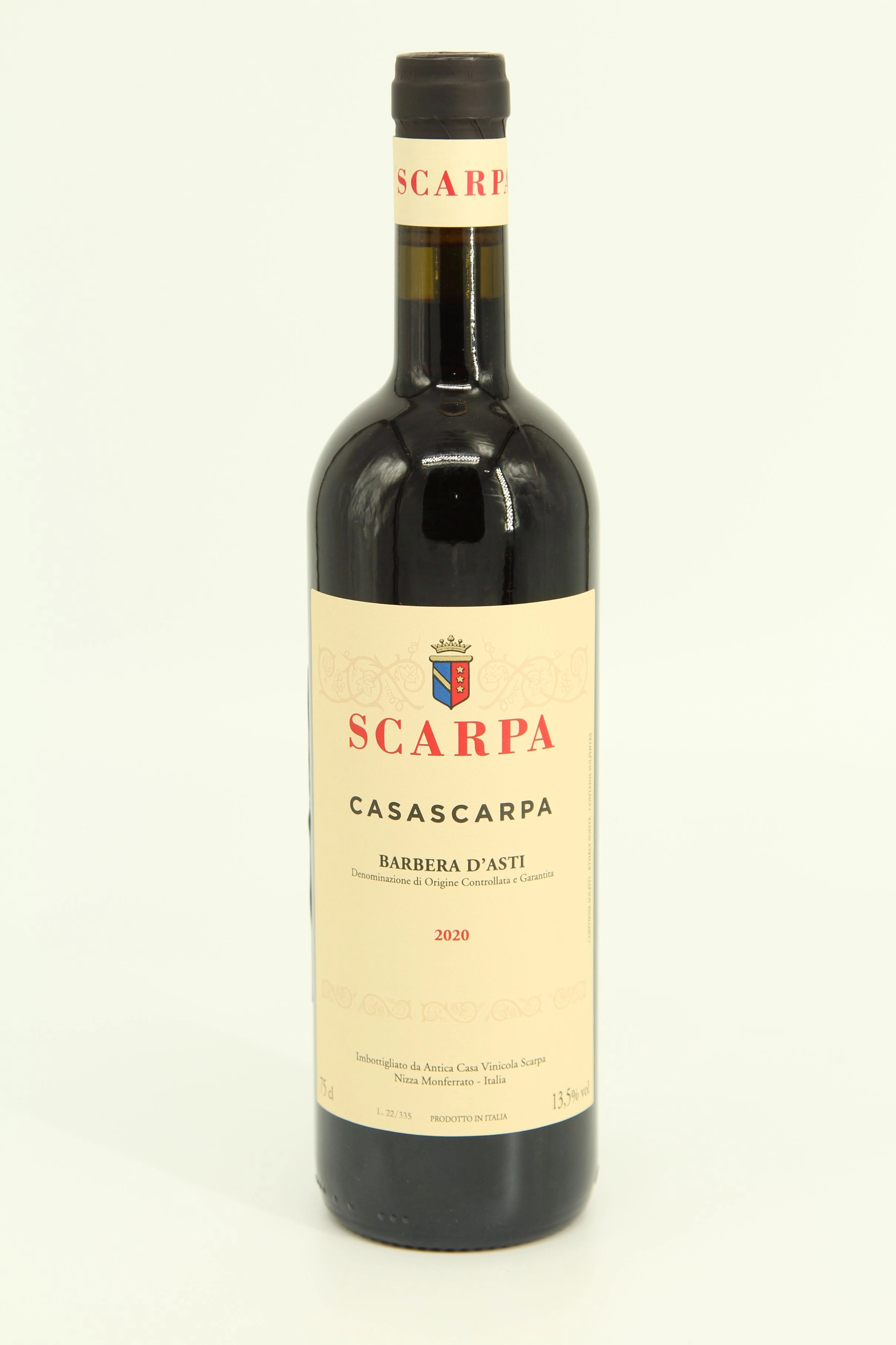 Вино Scarpa Casa Scarpa Barbera d'Asti 2020 750 мл 13,5%