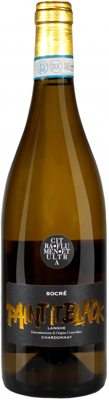 Вино Socre Chardonnay Paint it Black Langhe DOC Сокре Шардоне Пэйнт ит Блэк 2017 750 мл
