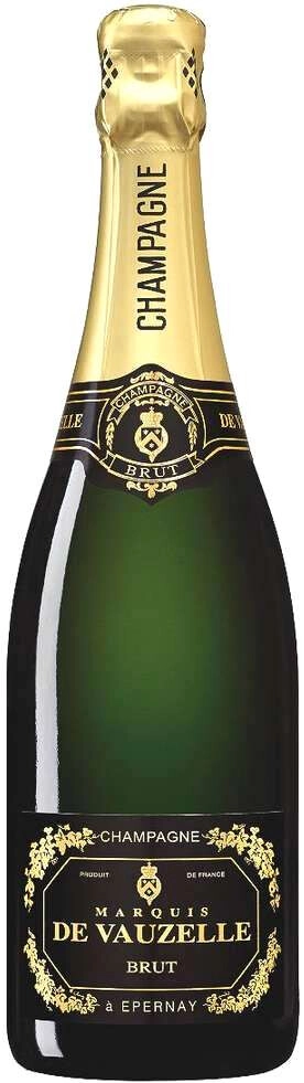 Шампанское Marquis de Vauzelle Brut Champagne AOC 2020 750 мл