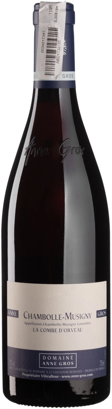 Вино Domaine Anne Gros Chambolle-Musigny La Combe d’Orveau  2019 750 мл 13%